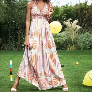 NWT Jessica Simpson Embroidered Maxi Dress Size Small